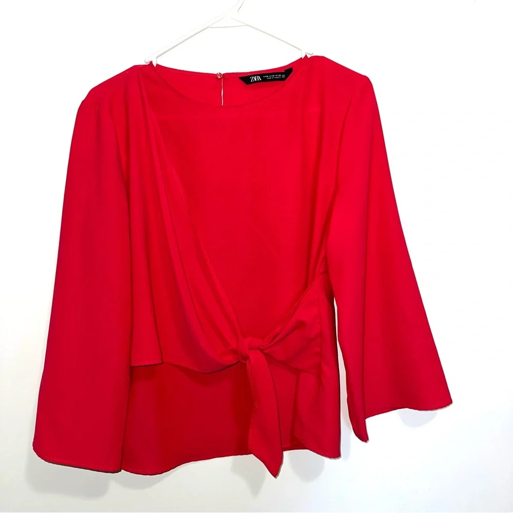 🌷5/$20 Zara Women’s Pink Blouse - Picture 1 of 6